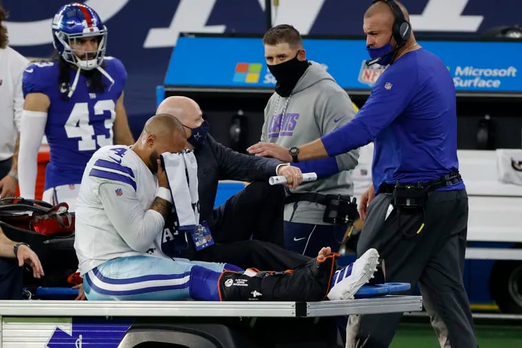Hard not to feel bad for Dallas quarterback Dak Prescott, whose season came to a sudden end on Sunday when he sustained a compound fracture of his left ankle in the third quarter.