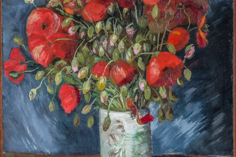 This undated photo provided by the Wadsworth Atheneum Museum of Art shows a painting of poppies, oil on canvas. The painting at the Connecticut museum that has long been thought to be by Vincent van Gogh has been authenticated as such by Dutch researchers. (Wadsworth Atheneum Museum of Art via AP)