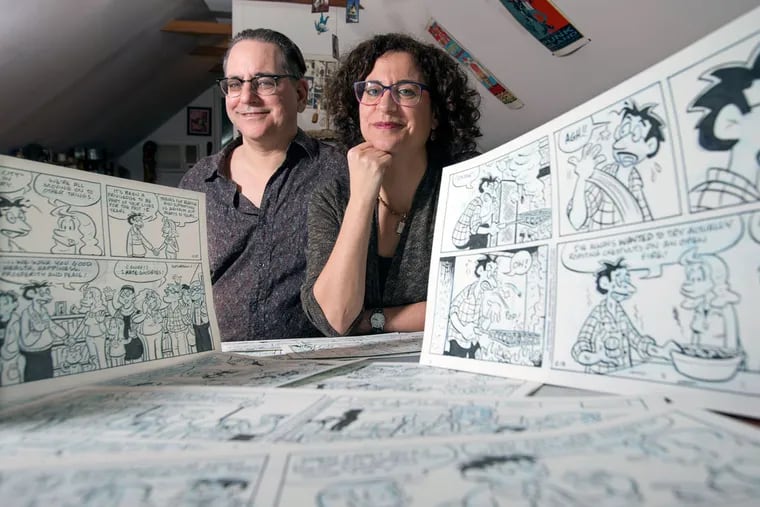 Edge City, a comic strip by local artists Terry, left, and Patty LaBan, has been syndicated for 15 years, but is now ending.