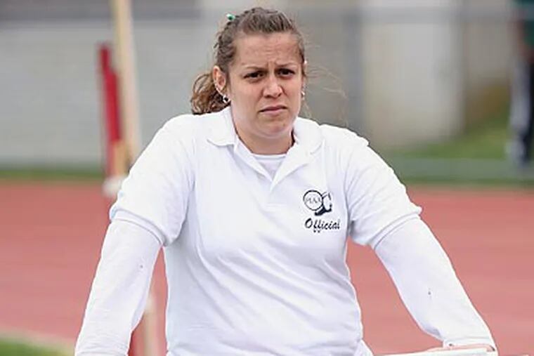 Diane Lieber-Campbell became the first female meet referee in PCL track and field history. (Lou Rabito/Staff)