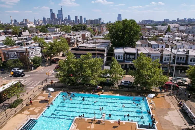 The Athletic Pool in the Brewerytown neighborhood of Philadelphia is photographed on June 30.