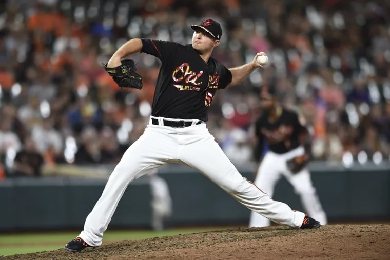 The Phillies could use the lefthanded power the Orioles' Zach Britton provides.