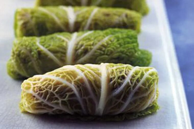 Holishkes are the Romanian version of stuffed cabbage that, in Briton Clarissa Hyman's book, are made with beef or lamb wrapped in savoy cabbage and cooked with lemon and brown sugar.