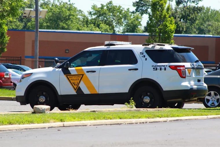 A Deptford Township police vehicle.