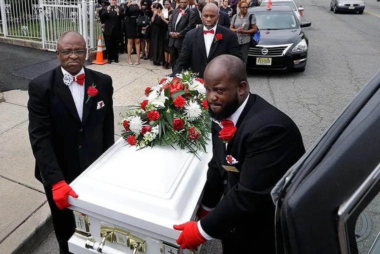 A funeral service was held for Maria Fernandes in Newark last week. MEL EVANS / Associated Press