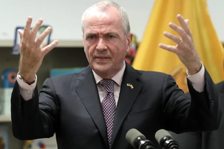 New Jersey Gov. Phil Murphy speaks during a news conference on Tuesday, Sept. 18, 2018. (AP Photo/Julio Cortez)