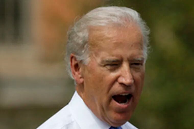 Biden said: &quot;I&#0039;m here for the cops andthe firefighters, the teachers . . . folks whose lives are the measure of whether the American dream endures.&quot;