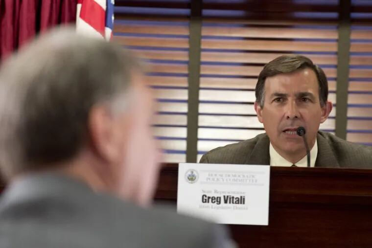 State Rep. Greg Vitali during a recent House committee hearing.