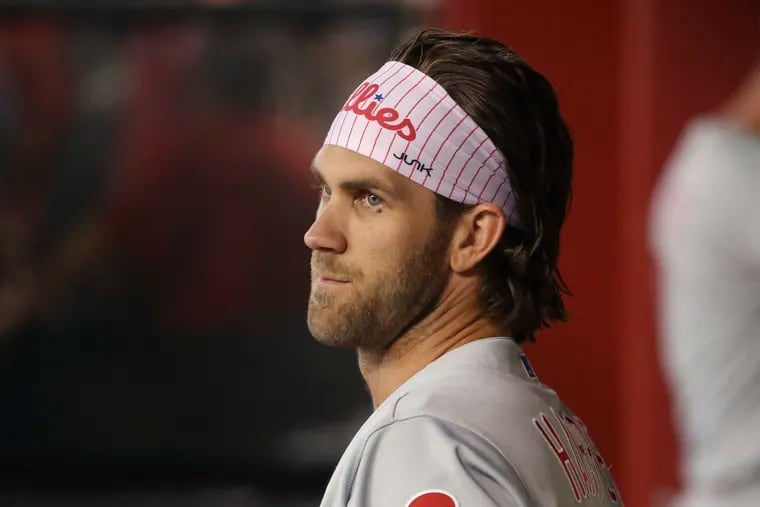 Among 148 players with enough at-bats to qualify for the batting title in either league, Phillies star Bryce Harper entered the weekend ranked 29th in on-base percentage but only 83rd in slugging.