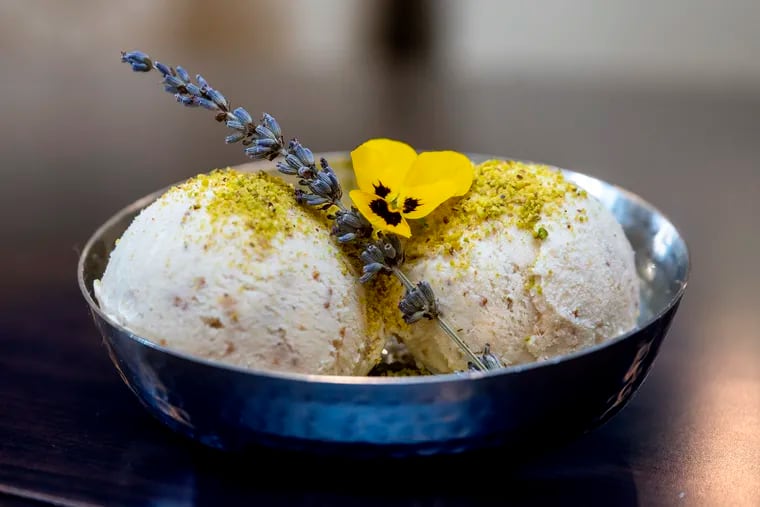The anjeer (fig) kulfi made by Rakesh Ramola at his Indeblue restaurant in Cherry Hill. A South Asian treat with myriad possiblities, kulfi is embraced by local chefs, inspired by flavors of their upbringing.