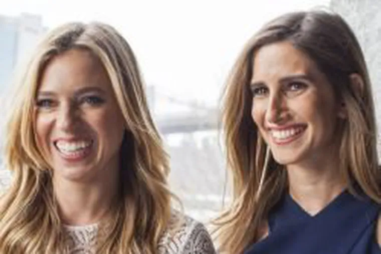 Danielle Weisberg, left, and Carly Zakin, co-founders of theSkimm newsletter, spoke Wednesday, Oct. 2, 2019, at the Pa. Conference for Women.