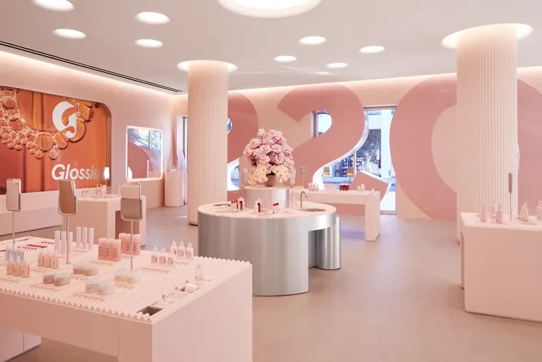 Glossier's Los Angeles retail store