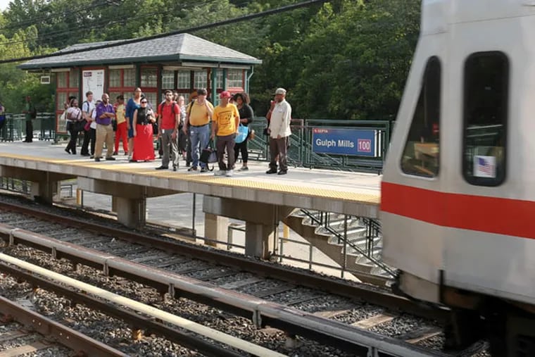SEPTA’s Gulph Mills station will be one of the stops for riders during the pope’s visit. (STEVEN M. FALK / Staff Photographer)