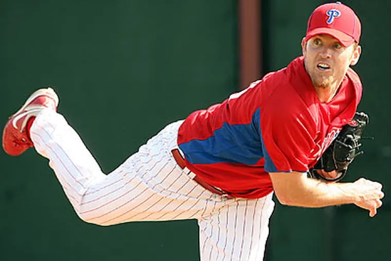 The last few offseasons have featured a variety of health maladies for Brad Lidge. (Yong Kim/Staff Photographer)