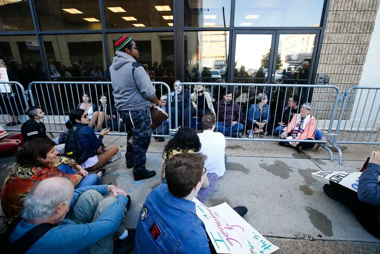 Jewish groups staged a sit-in outside the Philadelphia ICE office in Center City in October, gathering for a ceremony of atonement. The group is confronting ICE and demanding an end to what it says is inhumane treatment of immigrants and people of color.