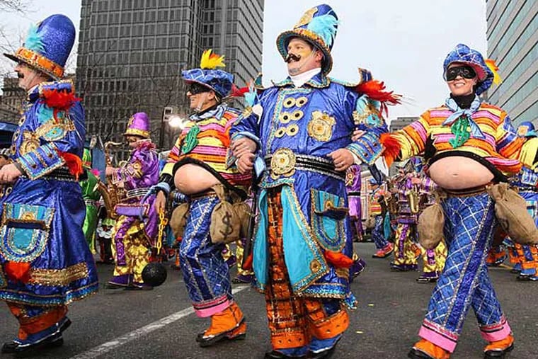 The Mummers Parade is the signature event, but each February’s Show of Shows gave the bands a chance to see competing performances. Could it be gone for good? (Stephen M. Falk/Staff)