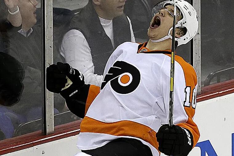The Flyers' Brayden Schenn. (Julio Cortez/AP)
