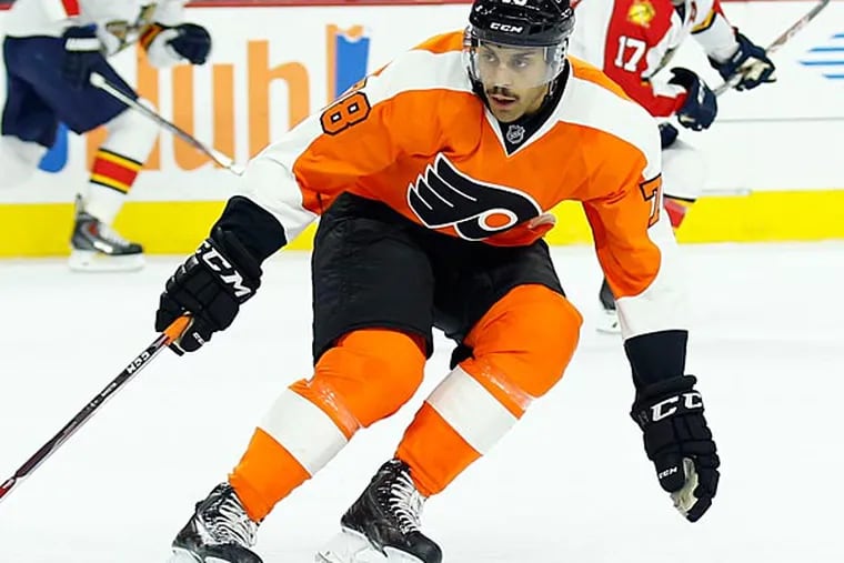 Flyers forward Pierre-Edouard Bellemare. (Yong Kim/Staff file photo)