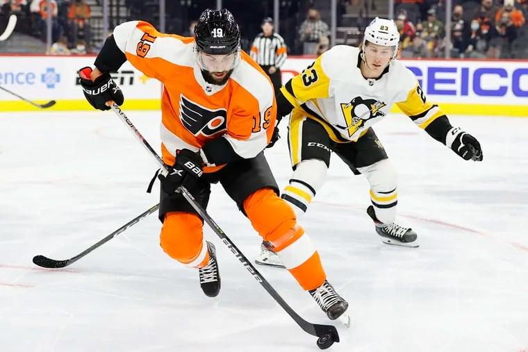 Derick Brassard returned to the Flyers lineup on Thursday against the Penguins.