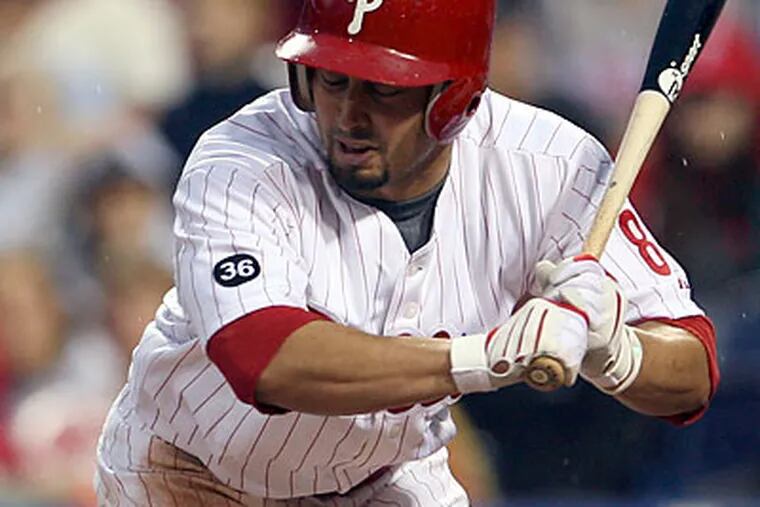 "We'll wait and see," Charlie Manuel said of Shane Victorino's future as a leadoff hitter. (Yong Kim/Staff file photo)