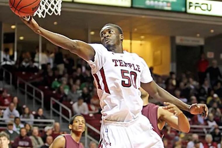 Michael Eric will miss the remainder of Temple's season with a knee injury. (Steven M. Falk/Staff file photo)