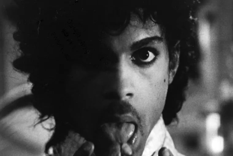 PRINCE in a still frame from the 1984 film "Purple Rain."
