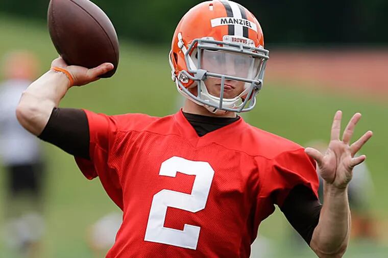 Browns quarterback Johnny Manziel. (Mark Duncan/AP)