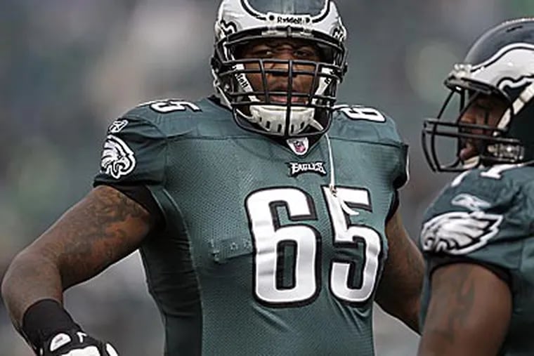 Eagles' King Dunlap will make the start at left tackle in Week 1 against the Browns. (David Maialetti/Staff file photo)