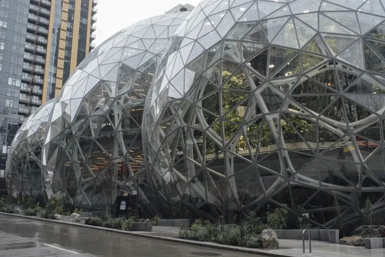 Amazon opened the Spheres at its Seattle headquarters, featuring more than 40,000 plants and spaces for its workers to meet and think.
