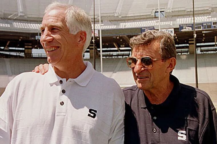 E-mails have shown that Joe Paterno may have helped keep Jerry Sandusky in his job. (Paul Vathis/AP file photo)