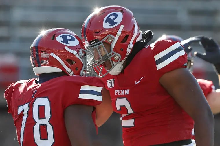 Penn's Prince Emili (78) and Taheeb Sonekan have been the biggest keys to better defensive play for Penn.