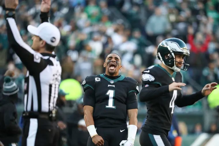 Quarterback Jalen Hurts and the Eagles will unveil their new black helmets in Week 12.