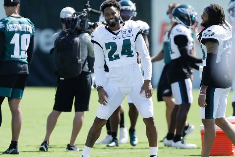 Darius Slay, making his Eagles debut this weekend, is expected to cover Washington's Terry McLaurin.