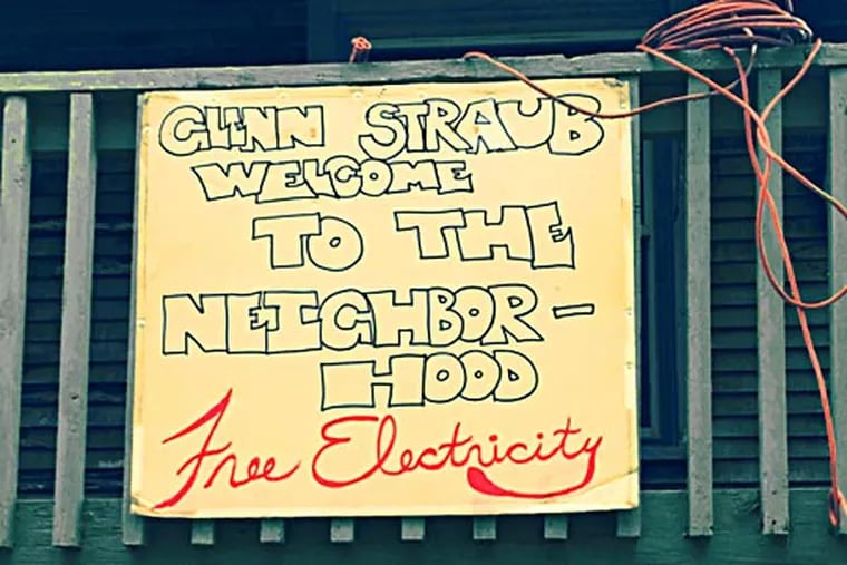 Across the street from Revel, a neighbor extends a welcoming extension cord. (Photo: Amy Rosenberg)
