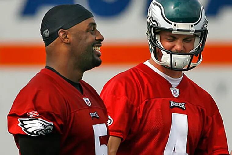 "The very first time I met him he called me 'The Future,'" Kevin Kolb said of Donovan McNabb. (Ron Cortes/Staff file photo)
