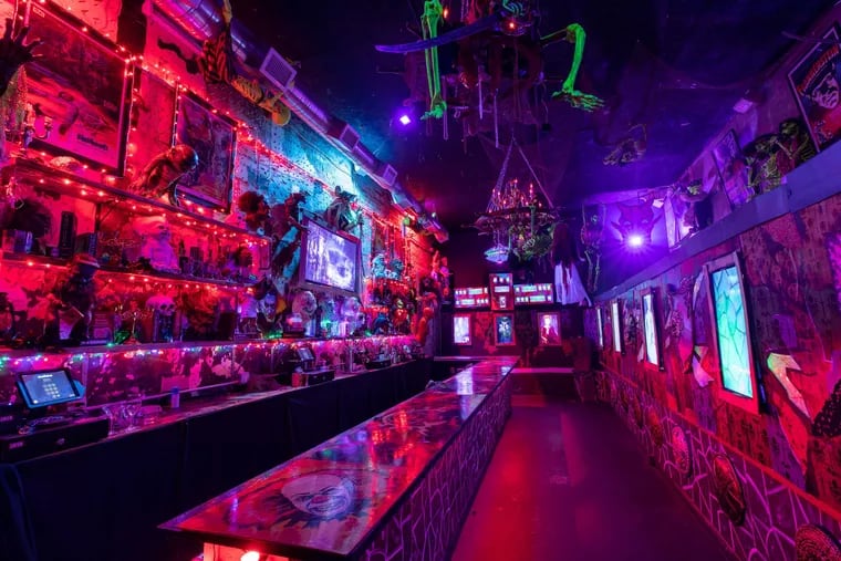Tinsel's 2022 theme is an apocalyptic zombie-scape, including a haunted mansion festooned with pirate skeletons, hulking beasts, and monsters.
