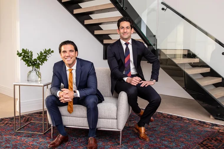 Asher Raphael, left, and Corey Schiller are co-CEOs of Power Home Remodeling, based in Chester. COURTESY OF POWER HOME REMODELING