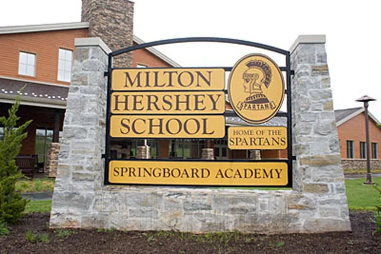 High in concept but thin on outcomes, Springboard Academy was conceived to reduce attrition at the Milton Hershey School. (ED HILLE / Staff Photographer)
