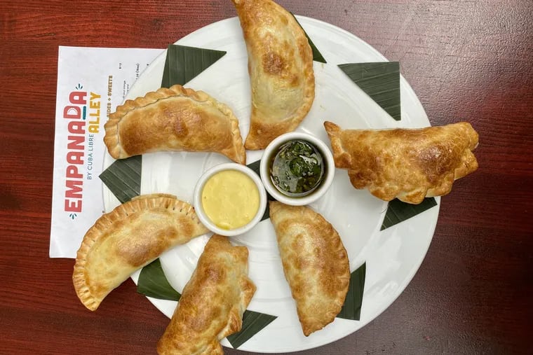 Empanadas from Empanada Alley, a delivery-only kitchen from Cuba Libre.