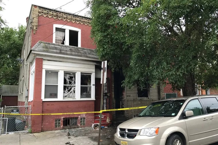 A 4-year-old girl died Saturday morning in a fire at this house on the 1200 block of Morton Street in Camden.