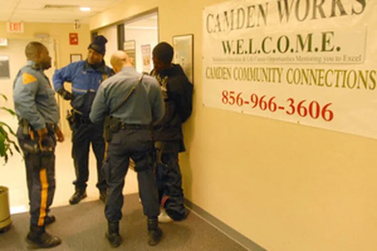 Police take a teen curfew violator in Camden to a center where volunteers and experts, including social workers, are ready to help.