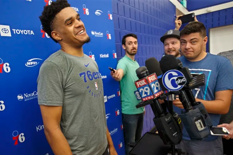 Terry Harris, speaking to reporters after his predraft workout for the Sixers earlier this month.