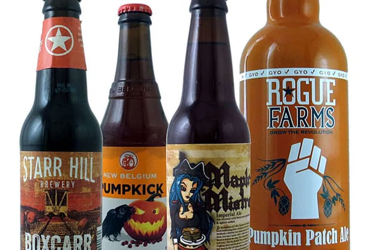 Pumpkin-flavored beers come in a variety of tastes.