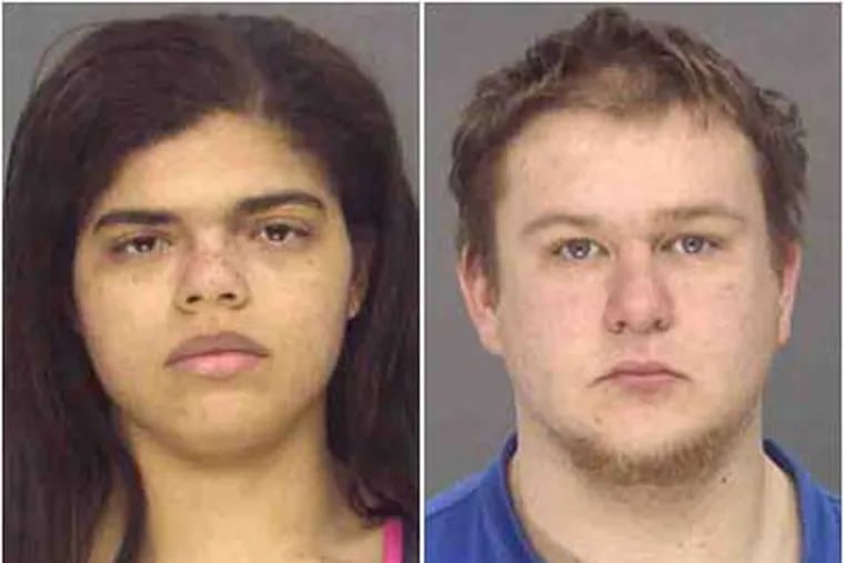 Christina Rubin, 22, left, and Jeffrey Leinheiser, 20, are charged with first-degree murder in the killing of Rubin's father.