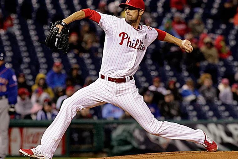Phillies starting pitcher Cole Hamels. (H. Rumph Jr/AP)