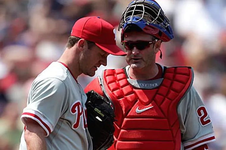 Roy Oswalt has left the Phillies for "personal reasons," the team said Wednesday. (David Goldman/AP Photo)