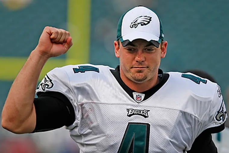 Kevin Kolb, who only has 2 career starts, may be the Eagles' starting quarterback next season.  ( Ron Cortes / Staff Photographer )