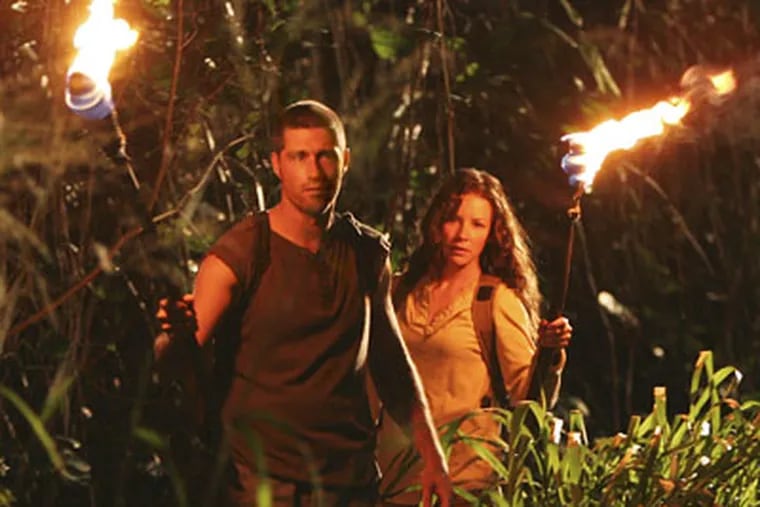 Matthew Fox and Evangeline Lilly on "Lost." The series finale airs tonight at 9 on ABC.