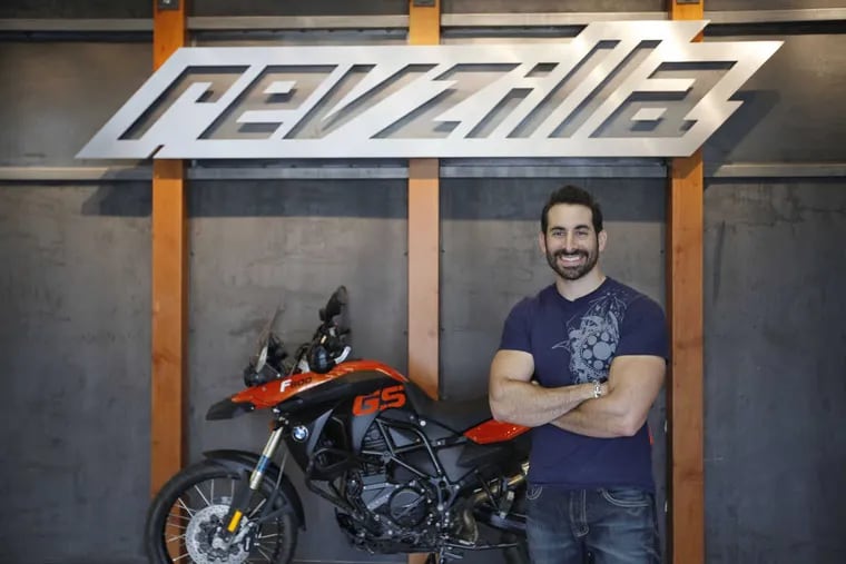Anthony Bucci, cofounder. RevZilla is the largest online retailer of motorcycle gear, located in the Philadelphia Naval Business Center.  December 12,  2013.