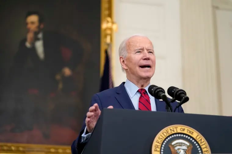 President Joe Biden spoke about the shooting in Boulder, Colo., on Tuesday..